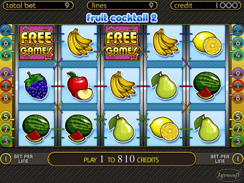 Fruit cocktail играть онлайн бесплатно